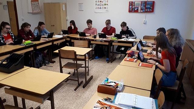 Studenti Gymnázia Pod Svatou Horou v Příbrami.