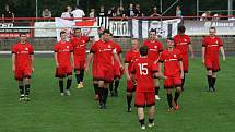 Ze zápasu divize B MFK Dobříš - Brandýs nad Labem 4:2.