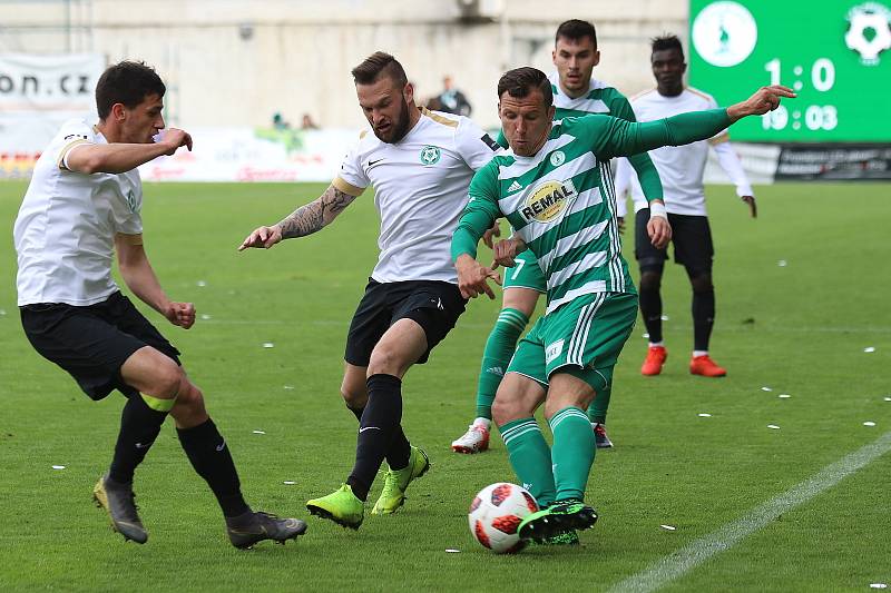 3. kolo nadstavbové části FORTUNA:LIGY skupiny o záchranu Bohemians Praha 1905 - 1. FK Příbram 1:4.