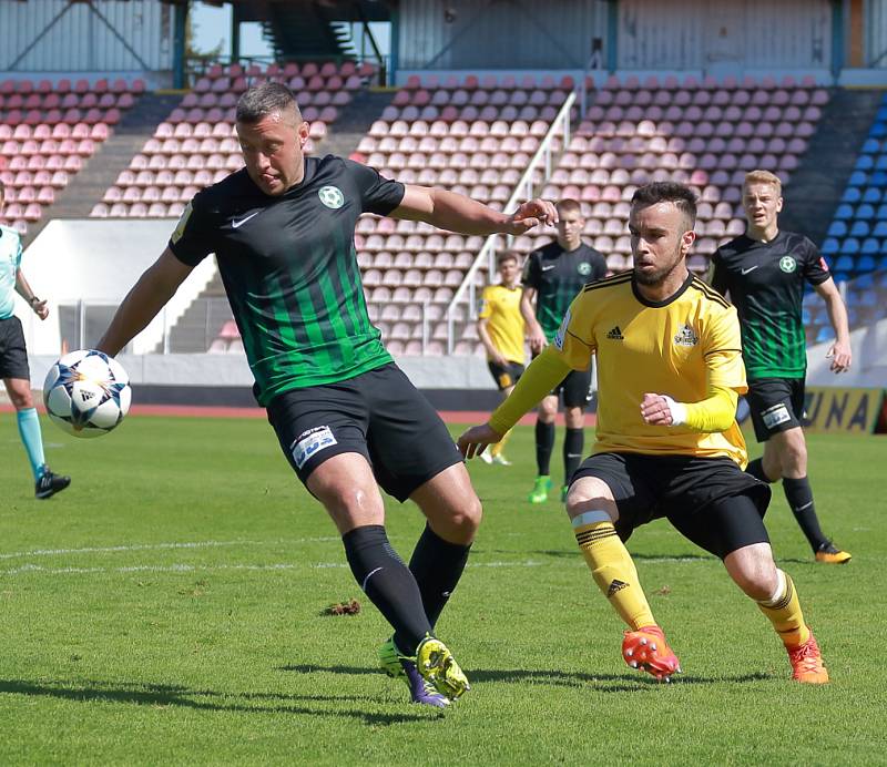 Utkání FNL Olympia Praha - 1. FK Příbram 2:2.