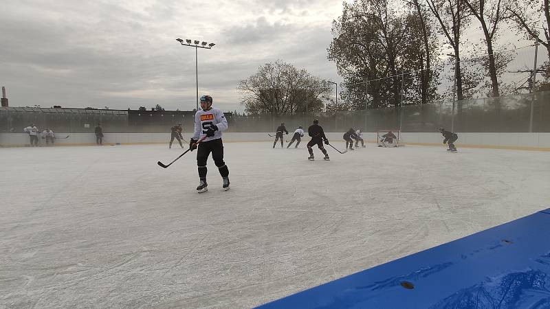 Trénink HC Sparta Praha v Dobříši.