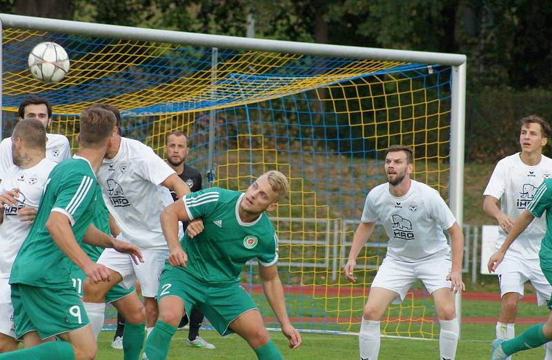 Zápas 7. kola Divize A 2018/2019 Mariánské Lázně - Tatran Sedlčany 2:1 (1:0).