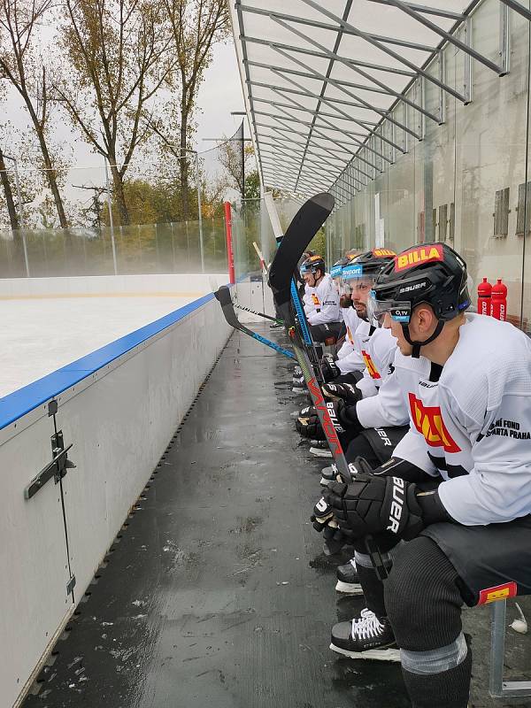 Trénink HC Sparta Praha v Dobříši.