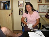 Lékařka Barbora Daňhová ve své ordinaci