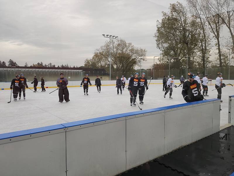 Trénink HC Sparta Praha v Dobříši.