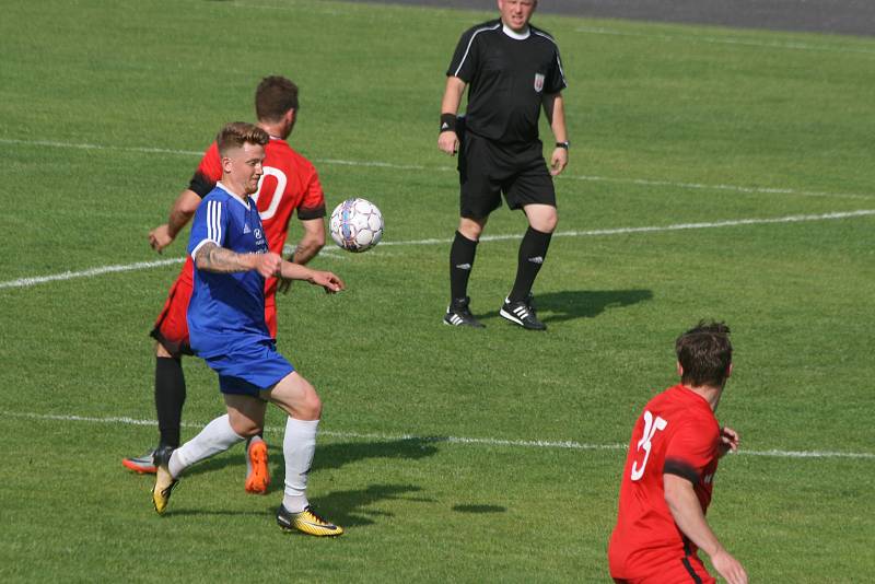 Zápas divize A MFK Dobříš - Hořovicko 4:1.