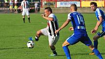 Stadion V Lipkách v Dobříši zažil ve středu v podvečer fotbalový svátek. K utkání 2. kola českého poháru MOL Cup sem přijel prvoligový tým Slovan Liberec.