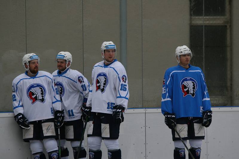 Trénink HC Škoda Plzeň v Dobříši.