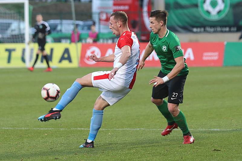 Zápas 25. kola FORTUNA:LIGY 1. FK Příbram - Slavia Praha 0:2.