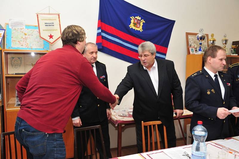 Valná hromada Sboru dobrovolných hasičů Březové Hory a návštěva hejtmana Řiháka SDH Obecnice.