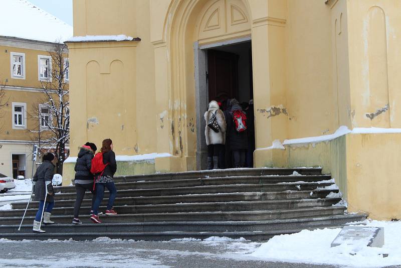 Pohřeb Jindřicha Vařeky st. v Příbrami.