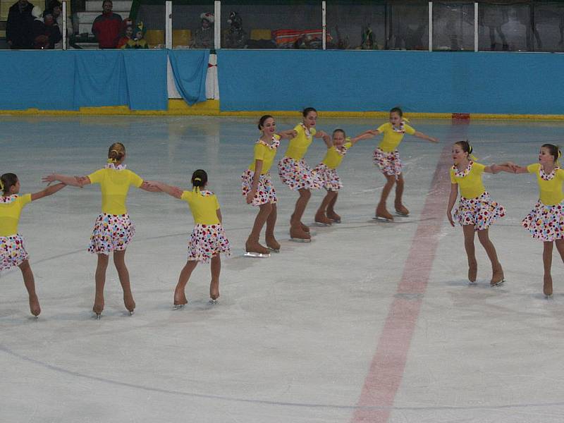 MČR v synchronizovaném bruslení. Příbramské družstvo Pážata.