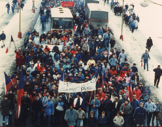 Listopad 1989 v Příbrami.