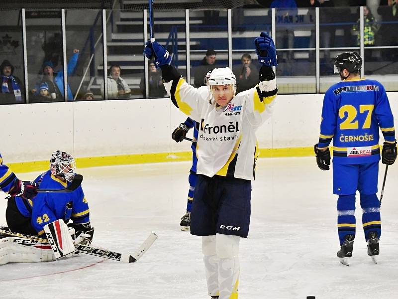 Hokejisté HC Rakovník rozstříleli Černošice 9:3.