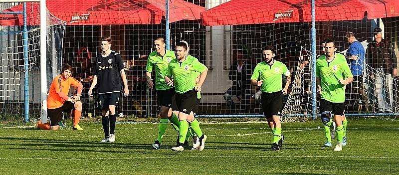 Z fotbalového utkání I.B třídy Lány - SK Rakovník B (4:1)