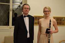 Koncert Anny Sysové a Daniela Wiesnera v Heroldově síni v Rakovníku.