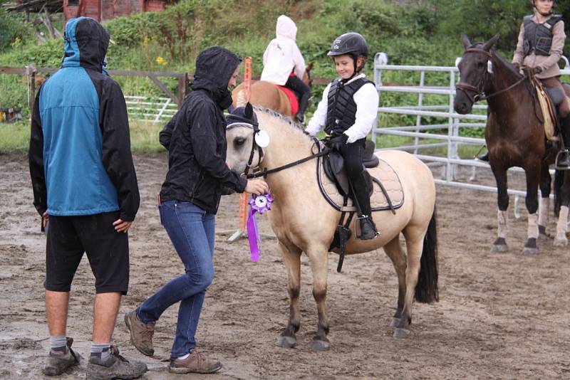 Národních soutěží Working Equitation ve Rtyni nad Bílinou se zúčastnili i koně a jezdci hředelského Jezdeckého klubu Spongilit.