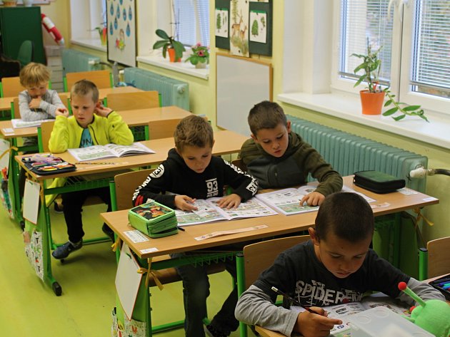 Prvňáčci z Čisté ve školním roce 2019/2020.