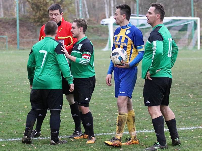 Fotbalisté Hředel ve 12. kole okresního přeboru porazili Olešnou 4:1.