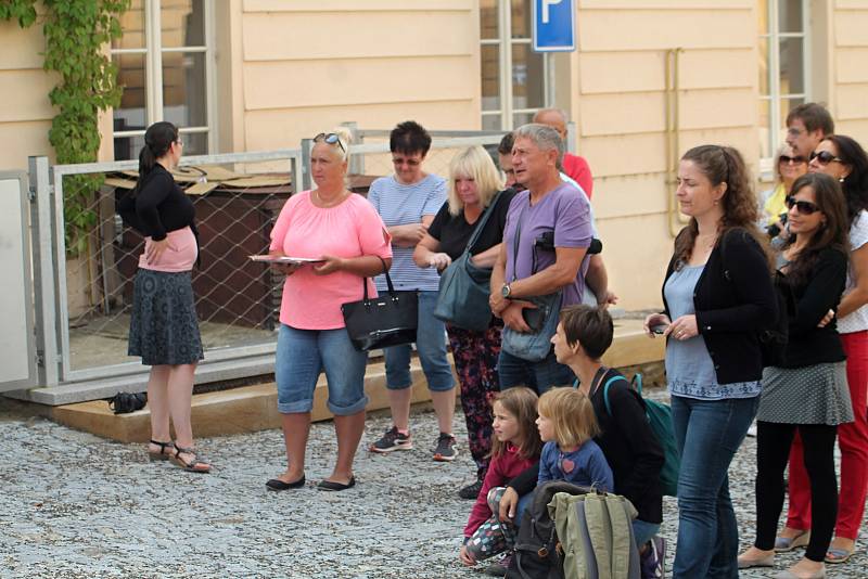 Slavnostní otevření revitalizovaného prostranství u gymnázia.