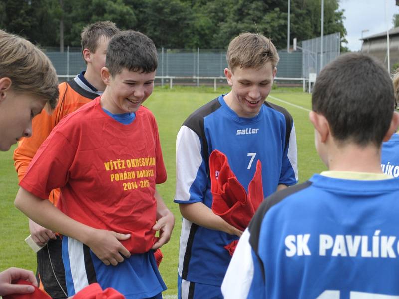 Finále okresního poháru dorostu mezi SK Pavlíkov - Sparta Řevničov. Pavlíkovští vyhráli dvakrát (5:1 a 2:0)