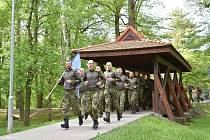 Rakovničtí vojáci, studenti a pracovníci z bezpečnostních složek ČR běželi pro Vojenský fond solidarity.