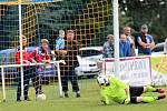 Fotbalisté Olympie vyhráli na hřišti nováčka ze Slabec vysoko 8:0.