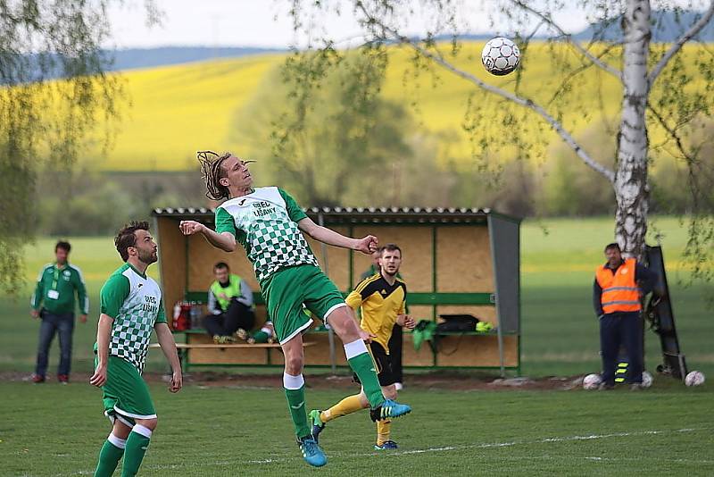 Z fotbalového utkání I.B třídy Lišany - Zavidov (0:5)