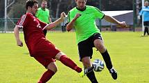 Ve šlágru 5. kola okresního přeboru zvítězily Kolešovice na Olympii po penaltách. V základní hrací době skončil duel 0:0.