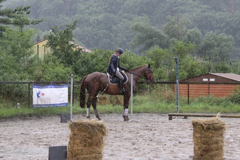 Národních soutěží Working Equitation ve Rtyni nad Bílinou se zúčastnili i koně a jezdci hředelského Jezdeckého klubu Spongilit.