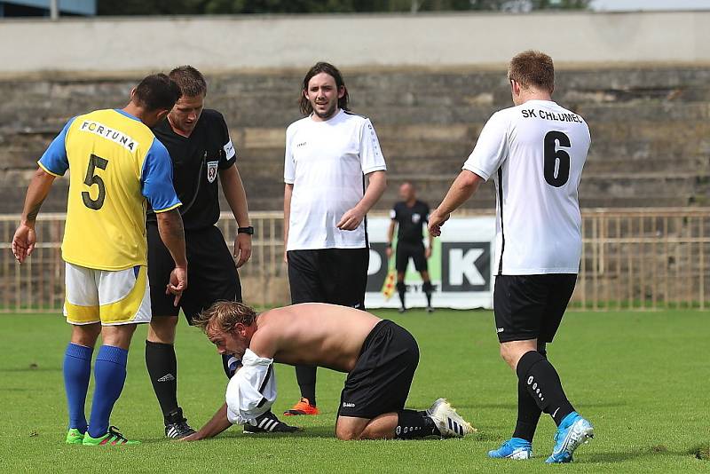 Z fotbalového utkání I.A třídy SK Rakovník B - Chlumec (0:3)