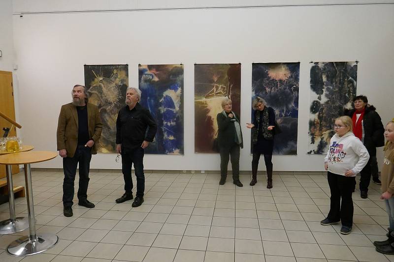 Komentovaná prohlídka Miloslava Polcara k výstavě Absorpce v Nové síni pod Vysokou bránou.