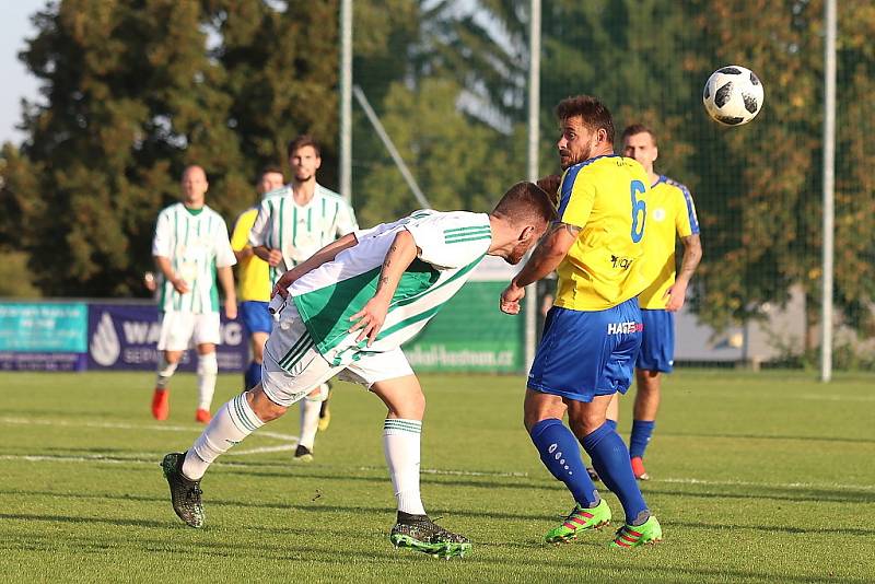 Z fotbalového utkání České fotbalové ligy Hostouň - SK Rakovník (4:0)