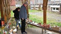 Vánoční jarmark na dvoře Střední školy, Základní školy a Mateřské školy v Rakovníku.