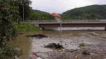 Povodně na Berounce, srpen 2002.