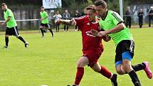 Ve šlágru 5. kola okresního přeboru zvítězily Kolešovice na Olympii po penaltách. V základní hrací době skončil duel 0:0.