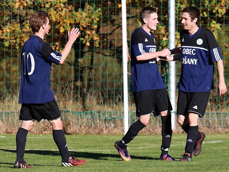 Fotbalisté Lišan v 8. kole okresního přeboru porazili Lány po pokutových kopech. V základní hrací době skončil duel 2:2.