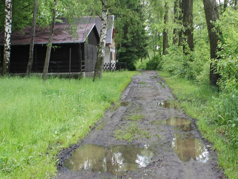 Velká voda u Velkého rybníka v Jesenici