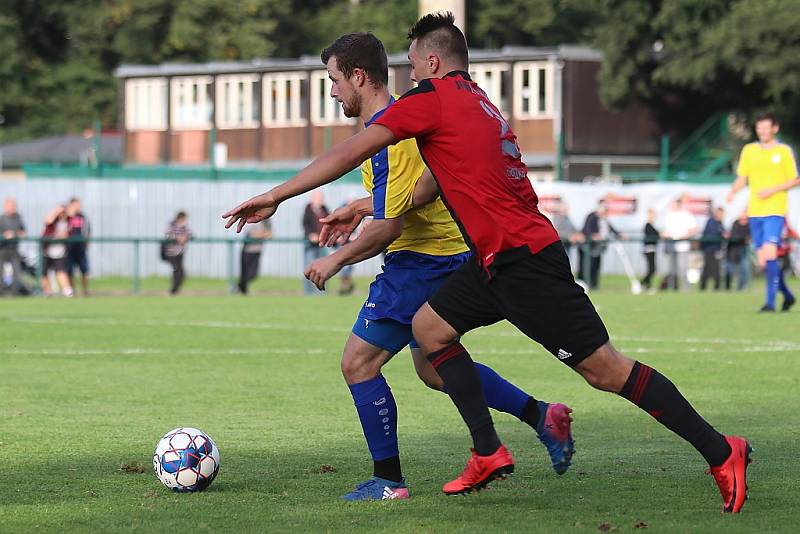 Z fotbalového utkání České fotbalové ligy SK Rakovník - Domažlice (1:0)