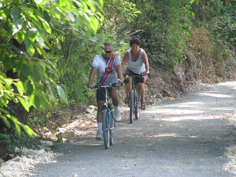 První cyklisté se vydali z Městečka do Křivoklátu