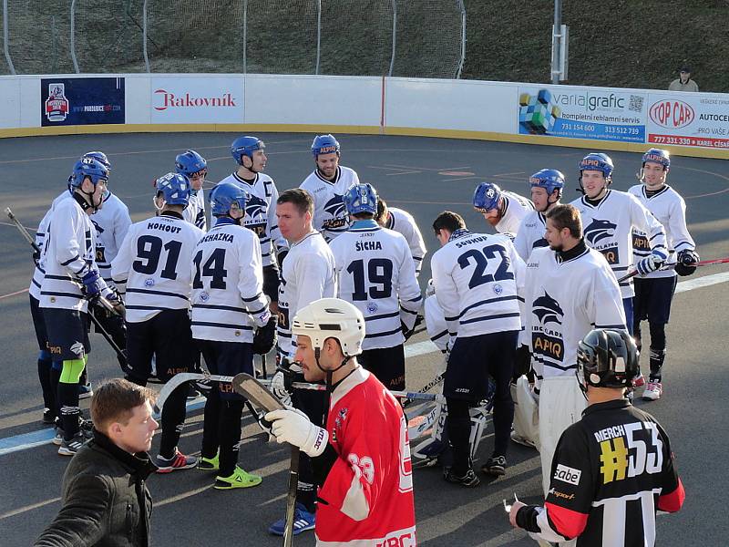 Hokejbalisté Rakovníka prohráli doma s Alpigem Kladno 1:4.