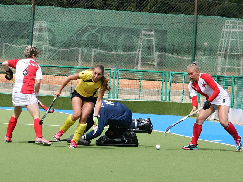 Rakovnické pozemní hokejistky remizovaly v posledním kole extraligy s pražskou Slavií 2:2 a do semifinále play off postupují z druhé příčky.