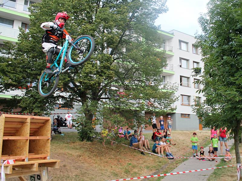 Druhé kolo závodu Downtown v rámci Rakovnického cyklování.