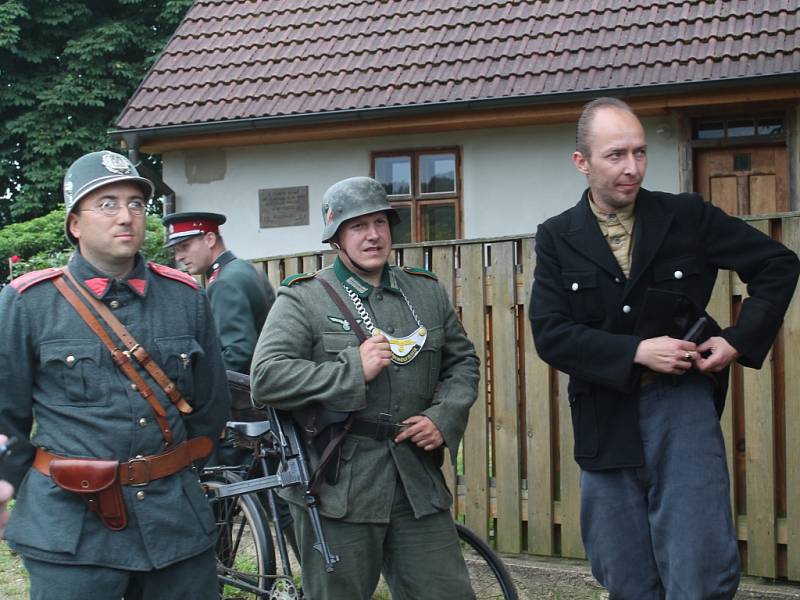 Rekonstrukce zatčení Jaroslava Fraňka gestapem a otevření jeho pamětní síně