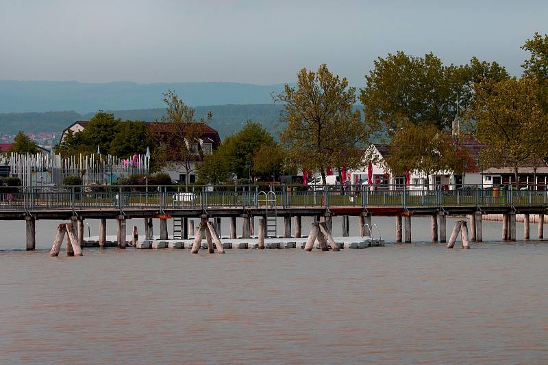 Neziderské jezero v Rakousku.