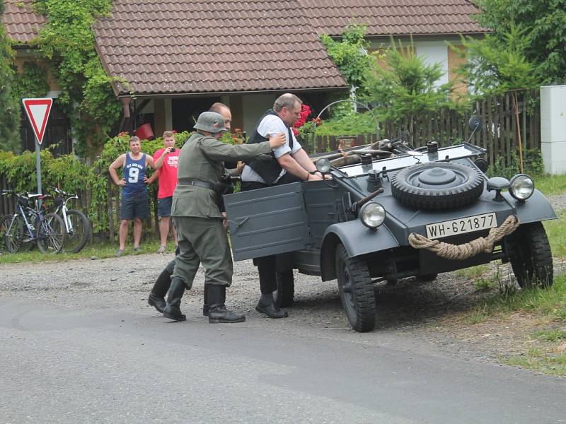 Rekonstrukce zatčení Jaroslava Fraňka gestapem a otevření jeho pamětní síně