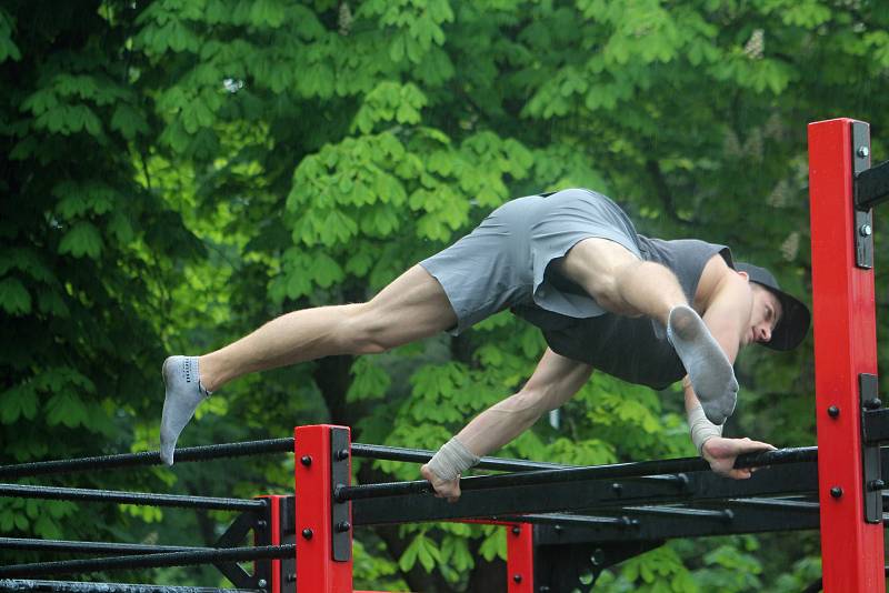 Pátý ročník Street workout Battle v Čermákových sadech.