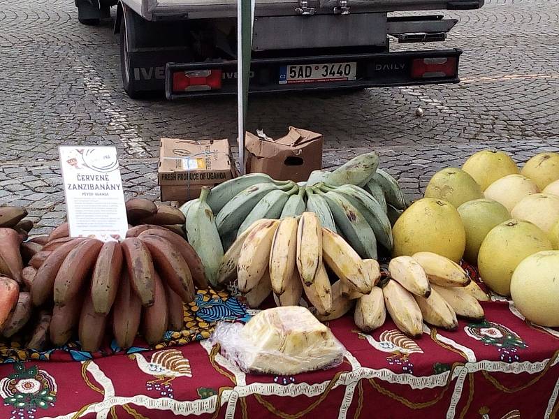 Z Afrických trhů na Husově náměstí v Rakovníku v úterý 31. srpna 2021.