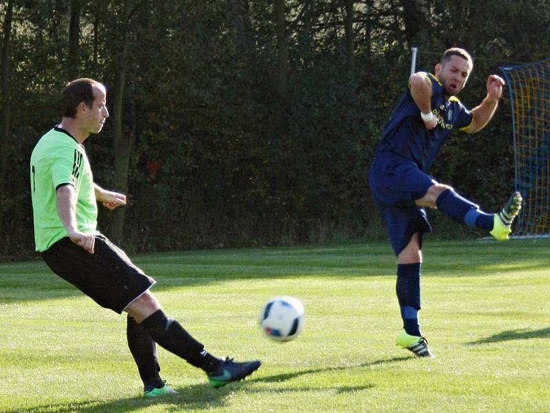 Fotbalisté Olešné si smlsli na nováčkovi ze Slabec. Rozdrtili ho 9:0.