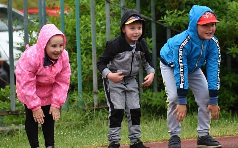 Děti z rakovnických mateřinek si vyzkoušely Školu pohybu.